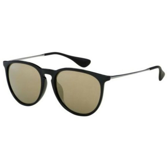 Ray-Ban Accessories - Ray-Ban Black & Gold Erika Alternate Women's Round Sunglasses
